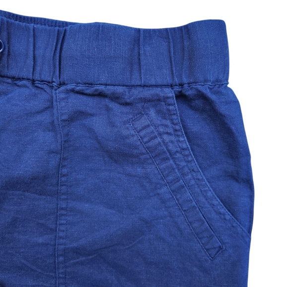 New York & Company Navy Blue Women's Cuffed Shorts Size Medium Elastic Waistband - Picture 4 of 13